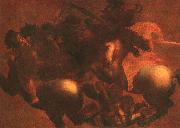  Leonardo  Da Vinci The Battle of Anghiari oil